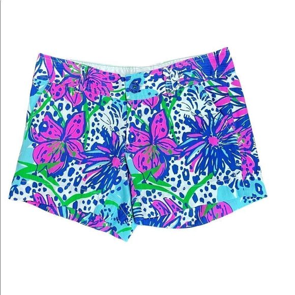 Lilly Pulitzer In The Garden Callahan Shorts 00 - Picture 3 of 9